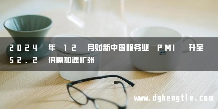 2024 年 12 月财新中国服务业 PMI 升至 52.2 供需加速扩张